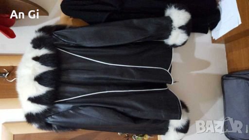 Яке от естествена кожа и богата лисица, снимка 2 - Якета - 31175236