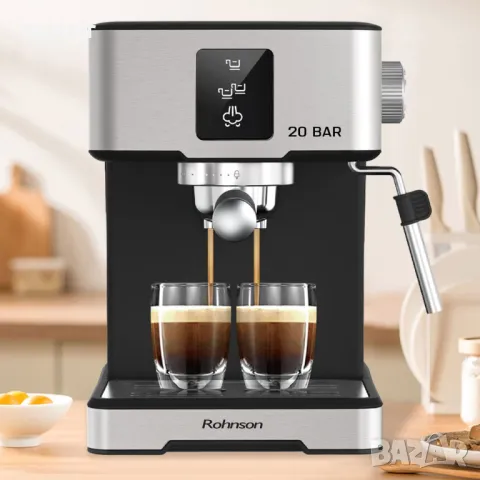 Кафемашина за еспресо Rohnson R-98024 * Гаранция 2 години, снимка 8 - Кафемашини - 49809558