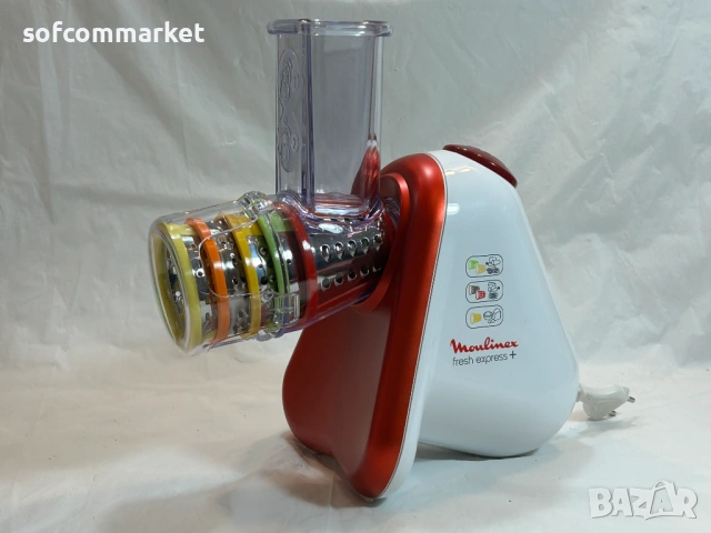 Електрическо ренде Moulinex Fresh Express Plus DJ756G – 5 в 1 , снимка 3 - Кухненски роботи - 54350897