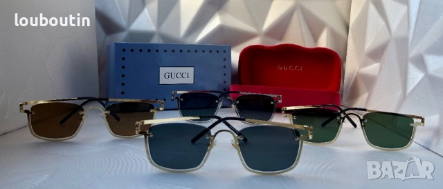 GUCCI 1:1 дамски слънчеви очила правоъгълни 4 цвята, снимка 13 - Слънчеви и диоптрични очила - 52915236