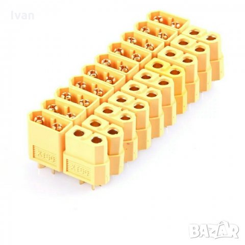 Конектори XT60 XT-60 мъжки и женски Bullet Connectors Plugs For RC Lipo Battery, снимка 5 - Друга електроника - 30219808