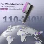 Нов Ръчен уред за пара VIWAVE 1200W туристическа ютия за дрехи 100-240V гладене пътуване багаж, снимка 2