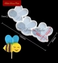 Пчела Пчели силиконов молд форма близалки pops cakes Lollipop Pop Cake Попскейк фондан смола, снимка 2