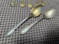 Позлатени малки лъжички и сребърни, снимка 6