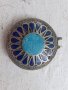Стар антикварен медальон с лапис лазули, снимка 1 - Антикварни и старинни предмети - 37180092