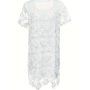Елегантна Дантелена рокля с къс ръкав и квадратно деколте , снимка 4