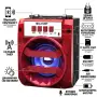 Мини Bluetooth тонколона 1TECH, Hands-Free, MicroSD/TF, AUX, микрофон, червена, снимка 2
