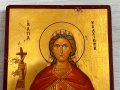 Византийска икона Света мъченица Калиопа. №3936, снимка 4