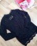 Черна дантелена блузка Dolce and Gabbana , снимка 1 - Корсети, бюстиета, топове - 30579498