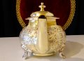 Марокански бронзов чайник,кана Royal Manchester, снимка 3