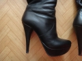 Ботуши FABIANO естествена кожа на висок ток и платформа, номер 36, снимка 3