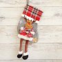 2590 Коледен чорап за подаръци и украса с фигура с дълги крака