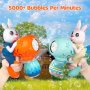 Bubble Guns Rabbit Bubble Machine за деца,Автоматична пистолет за мехурчета,Оранжево-син, снимка 2