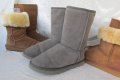 UGG®  аналог, топли зимни ботуши -100% естествена кожа - велур, N- 37 - 38, бежави, снимка 13