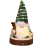 Светеща коледна играчка – Декорация с LED осветление и плетена шапка, снимка 8