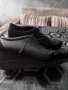 черни обувки с платформа естествена кожа, снимка 2