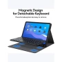 Bluetooth Клавиатура-Калъф за Apple iPad (2025) / 10.9" (2022) - Отделяема, 3 Ъгъла, Съвместим със З, снимка 6