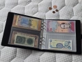 Класьор (албум) за банкноти с включени банкноти , снимка 5