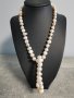 Комплект колие и гривна от големи естествени перли, снимка 3