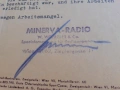 Стар документ Minerva Radio, снимка 4