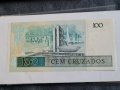 Банкноти Бразилия  10 и 100 Cruz adds 1986 UNC , снимка 2