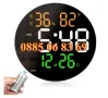 Цифров стенен часовник с кръгъл голям дисплей с функция памет, снимка 1