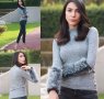 сива нова блузка, снимка 1 - Блузи с дълъг ръкав и пуловери - 35211118