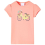 Детска тениска, неоново коралова, 128（SKU:11287, снимка 1 - Детски тениски и потници - 44772882