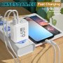 Бързо GaN USB Type C зарядно Quick Charge 3.0 65W PD за iPhone Huawei Xiaomi Samsung EU Plug захранв, снимка 2