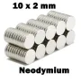 Неодимов магнит 10x2mm N52 1700-1900Gs 1.17гр микро | moqtmagazin.com, снимка 3
