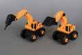Детски комплект от багер, камион, валяк и др. строителни машини, снимка 6