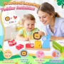 Нови образователни Дървени Монтесори блокчета с животни бебешка играчка, снимка 2