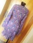 Светло лилава феерична рокля с дълъг ръкав ХЛ, снимка 3