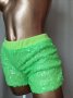 М Неоново зелени къси панталонки с пайети , снимка 2