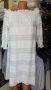УНИКАЛНО КРАСИВА бяла дантилена рокля с ластично деколте, снимка 1 - Рокли - 37421072