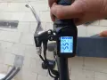 14 цола електрически алуминиев велосипед само на газ вдига 50 км с оригинално зарядно , снимка 7