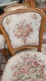 Италиански столове с гобленова дамаска , снимка 3