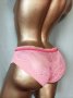М Розова  бикина от дантела и прозрачен тюл, снимка 1 - Бельо - 36784818