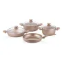 Алуминиев сет за готвене в цвят розово злато , снимка 1