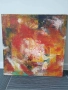 Цвятко Цветков 65см/голяма абстрактна българска картина масло върху платно/ексресионизъм, снимка 1