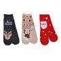 3 чифта Happy Коледни чорапи с Дядо Коледа, Елен и Еднорог, 19-34н, снимка 1 - Чорапи - 42763824
