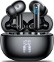 Aoslen Безжични слушалки, Bluetooth 5.3 IPX7 водоустойчиви черни