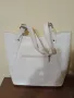 Дамска бяла чанта от естествена кожа, снимка 2