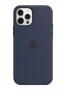 Калъф Apple Silicone Case MagSafe за iPhone 12/12 Pro, Deep Navy, снимка 1