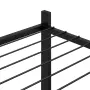 vidaXL Стойка за цветя, 83x25x100 см, черна, желязо, снимка 5