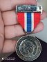 норвежки сребърен медал проба 830 , снимка 1 - Антикварни и старинни предмети - 42055087
