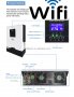 Wifi Хибриден Соларен Инвертор 5KW + 80А МРРТ зарядно панел солар акум, снимка 4