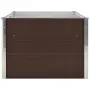 vidaXL Повдигната леха, 160x80x45 см, поцинкована стомана, кафява, снимка 4