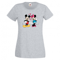 Дамска тениска Mickey & Minnie 7 Мини Маус,Микки Маус.Подарък,Изненада,, снимка 3 - Тениски - 36526272