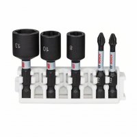 Комплект битове Bosch PH/PZ/SB/TX/SW с магнитен държач 5 бр., 1/4", Impact Control Multi Constructio, снимка 1 - Други инструменти - 34213896